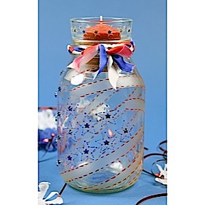 Stars & Stripes Candle Jar