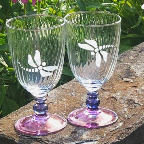 Dragonfly Goblets