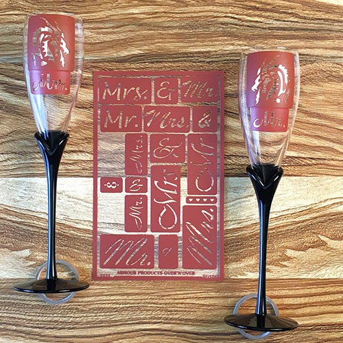 Mrs. & Mr. Dragon Head Champagne Flutes