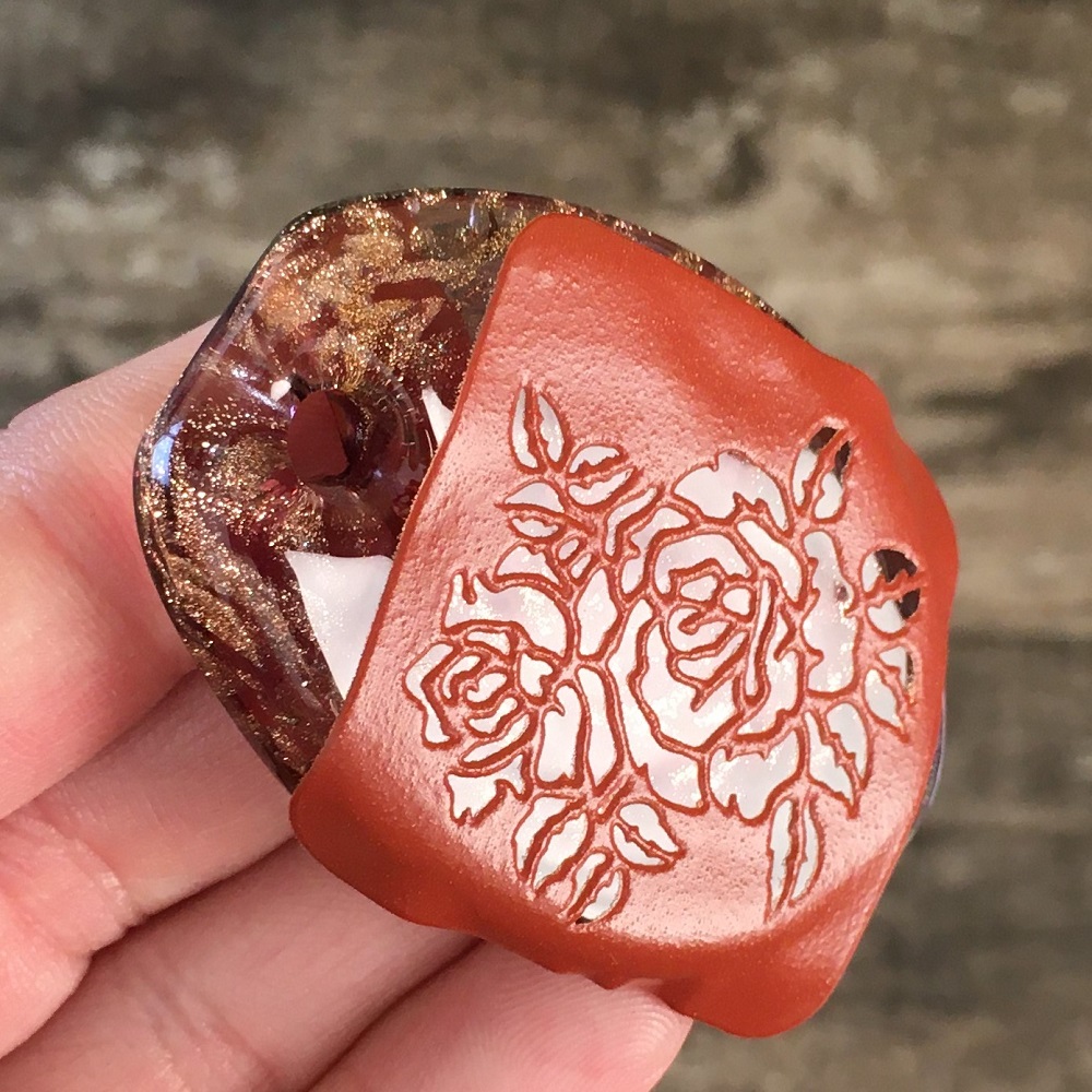 Shimmering Rose Pendant