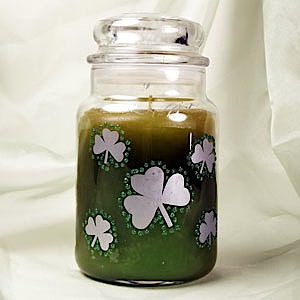 St. Patrick Day Jar Candle