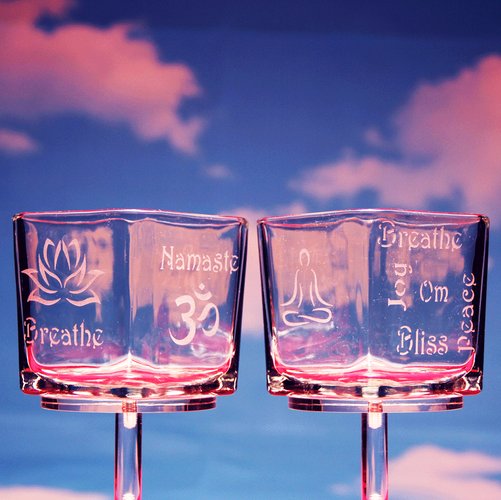 Glass Etching: Yoga Crafting Projects