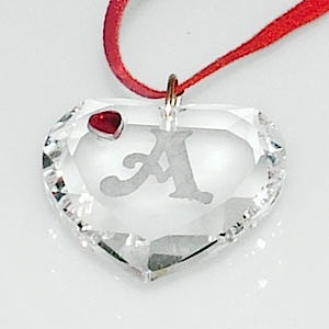 Etched Heart Pendant