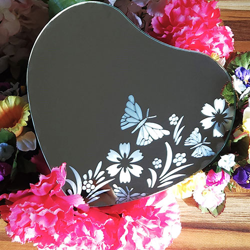 Floral Heart Mirror