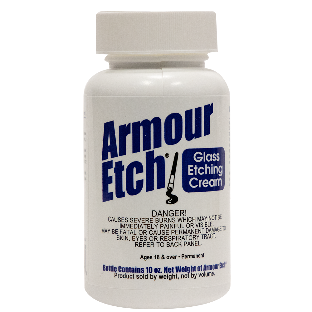 10 oz Armour Etch Glass Etching Cream - Armour Products.com - Wholesale Glass  Etching Supplies