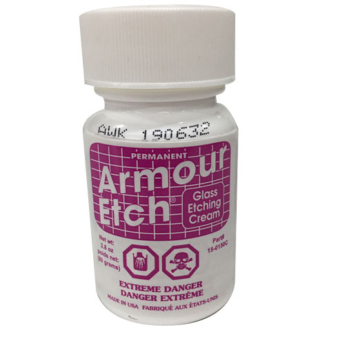 CANADIAN 10 oz Armour Etch Glass Etching Cream - Armour Products.com -  Wholesale Glass Etching Supplies
