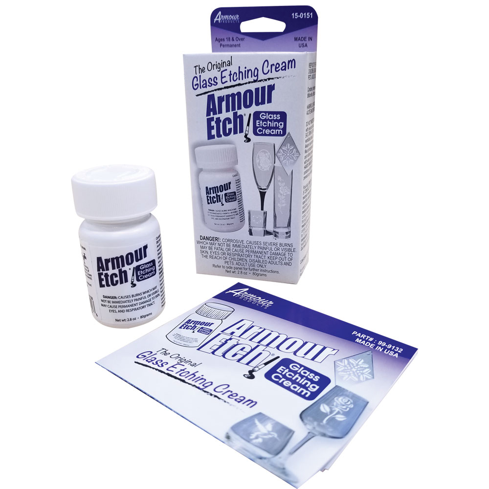 Armour Etch Glass Etching Cream, 22-Ounce: Includes Free How to CD &  Patterns